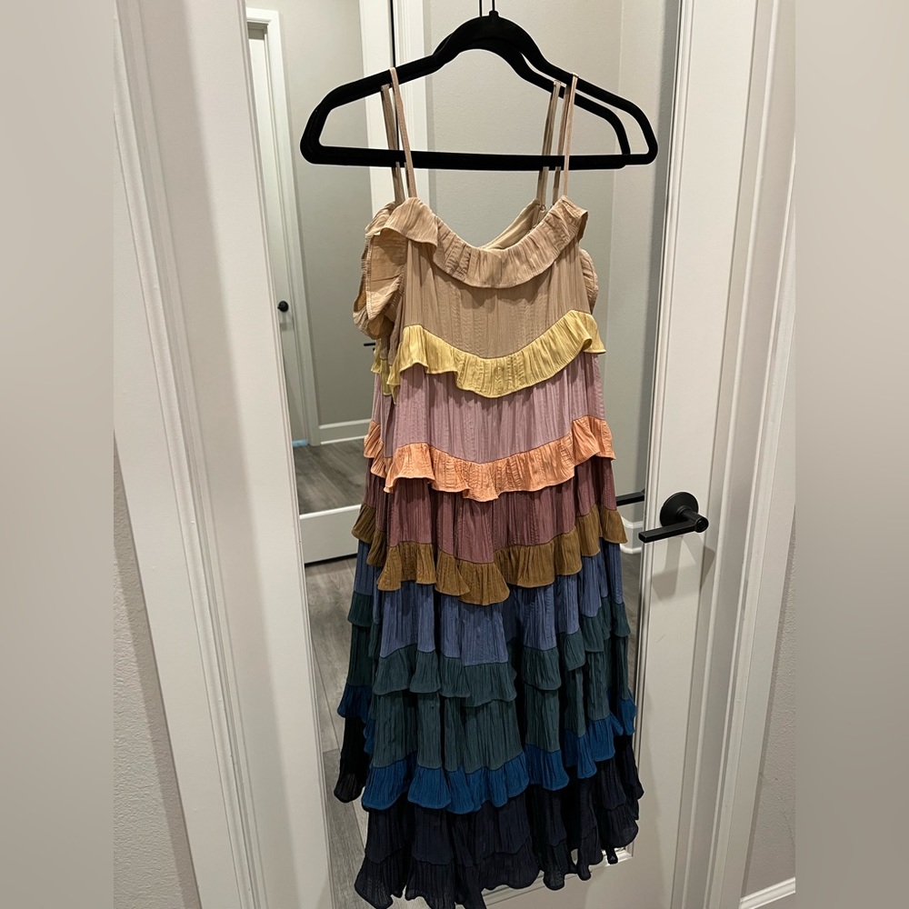 Multicolor midi dress 🌈